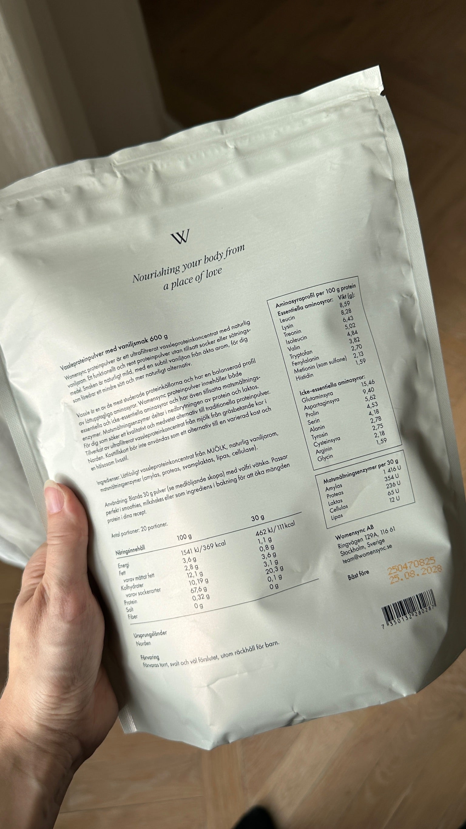 Prótein með vanillubragði