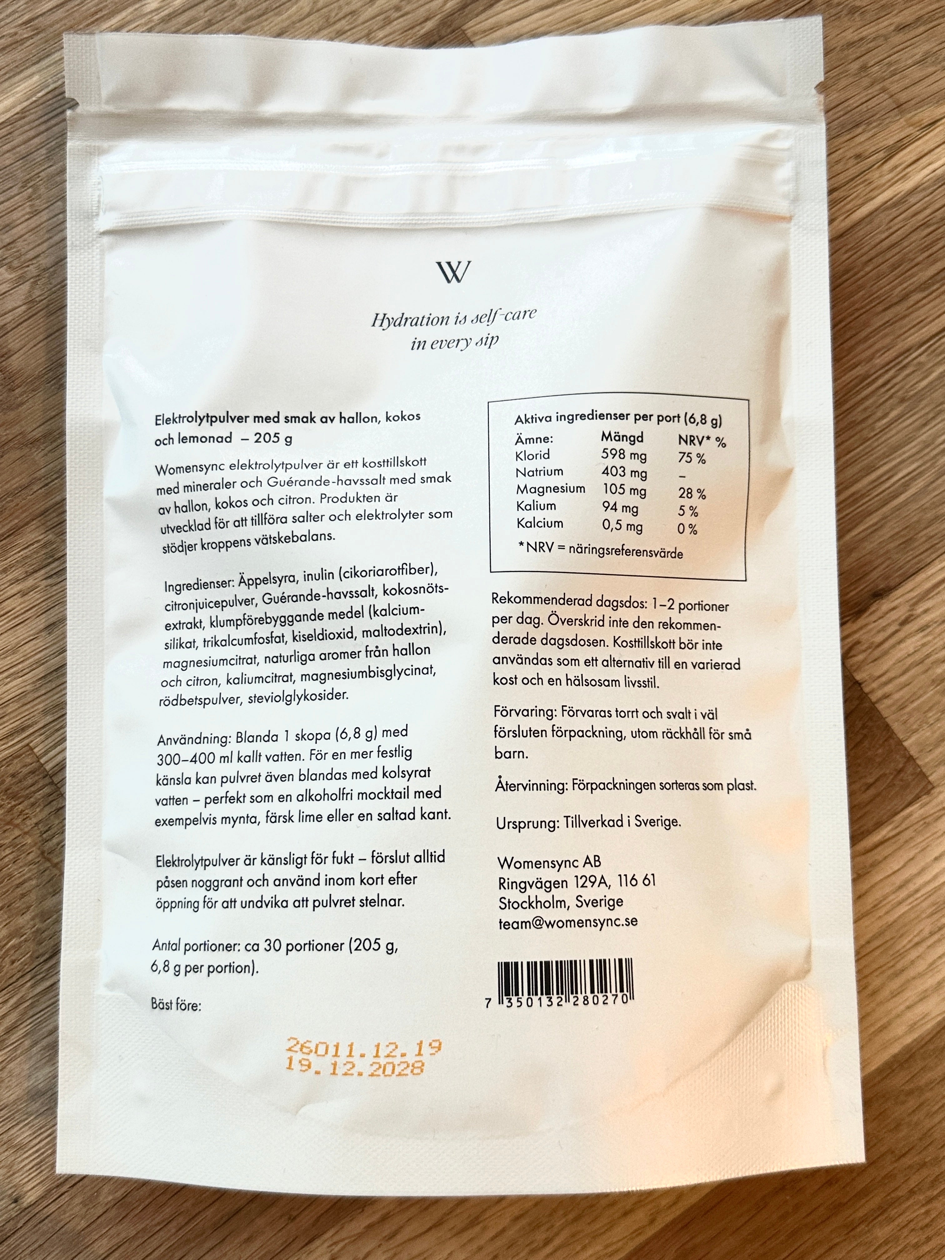 Electrolyte með hindberjum, kókos og sítrónu