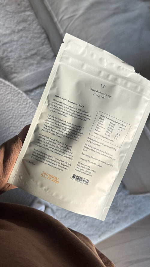 Electrolyte með epli, elderflower og sítrónu